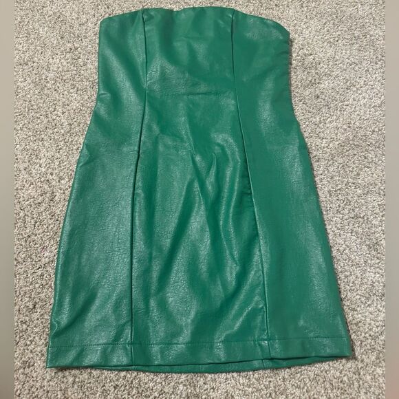 NWT Princess Polly Elyse Strapless Mini Dress | Size 6 | Green - Picture 4 of 11